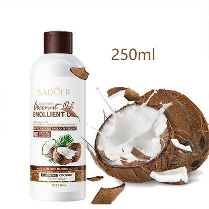 CocoPure Silk – 250ml Coconut Oil for Hydrated Skin and Frizz-Free Hair Care