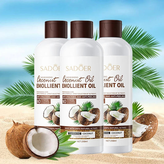 CocoPure Silk – 250ml Coconut Oil for Hydrated Skin and Frizz-Free Hair Care