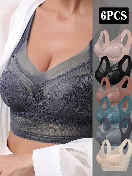 Stylish Women's bras with floral lace