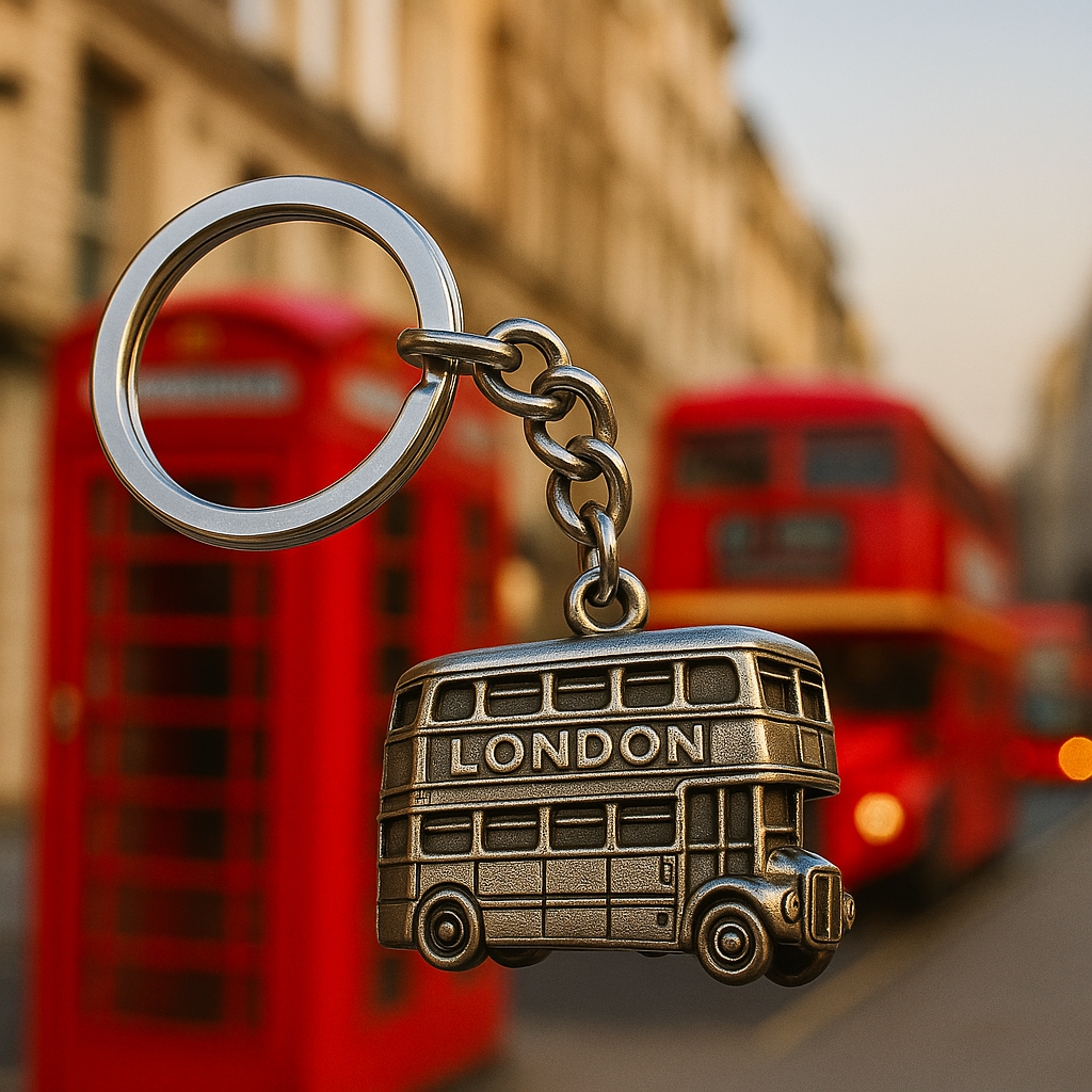 London Keyring – Iconic Bus (2 Colors, 25x20mm)